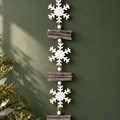 White Snowflake and Twig Garland - 150 cm