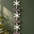White Snowflake and Twig Garland - 150 cm