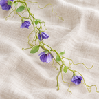 Cottage Sweet Pea Flower Garland - Purple, 110 cm