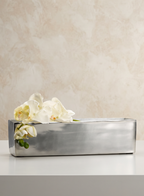 Polished Rectangular Floral Vessel - 41 cm - view 1