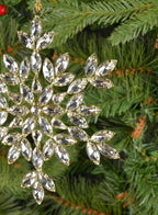 Silver-Glass Snowflake Ornaments - Set of 6 - view 4