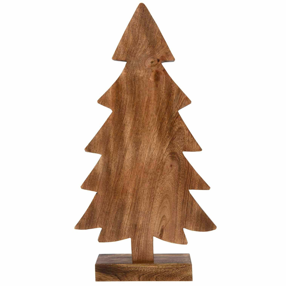 Dark-Grain Mango Wood Christmas Tree - view 1