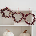 Burgundy Leaf Frame Ornaments - Set of 3 - view 1