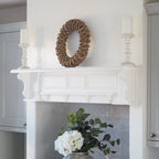 Deep-Weave Natural Rattan Wreath - 40 cm - view 6