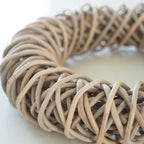 Deep-Weave Natural Rattan Wreath - 40 cm - view 5
