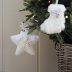 Soft-Shimmer Star and Stocking Ornaments - Set of 2 - view 4
