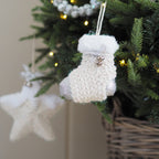 Soft-Shimmer Star and Stocking Ornaments - Set of 2 - view 5