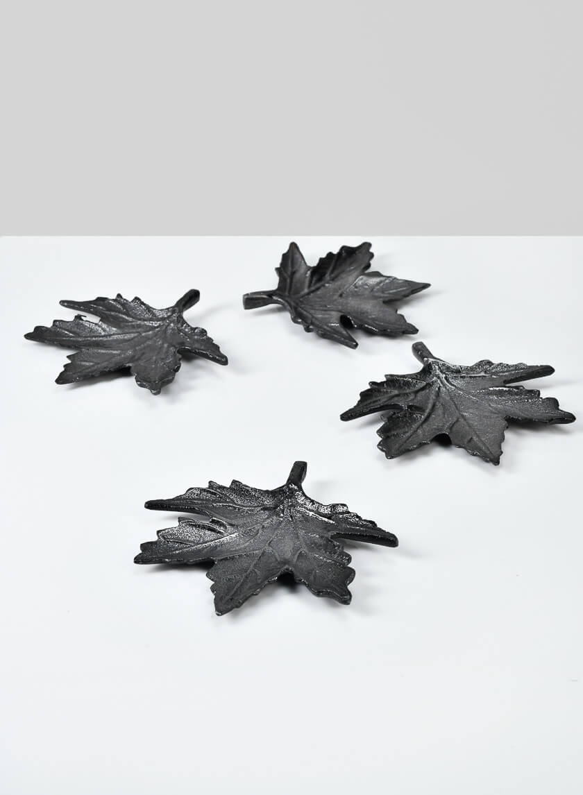 Dark Maple Leaf Accent Dishes - Set of 4 - view 1