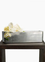 Polished Rectangular Floral Vessel - 41 cm - view 2
