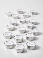 White Tealight Candles in Metal Cups - Pack of 50 - view 2